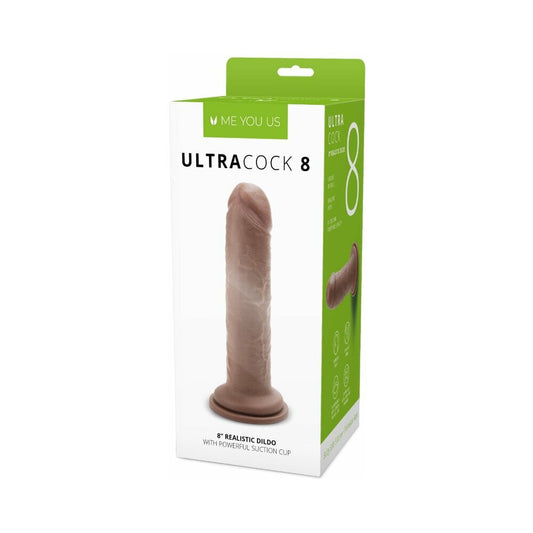 ME YOU US - ULTRA COCK 8 IN. REALISTIC DILDO CARAMEL