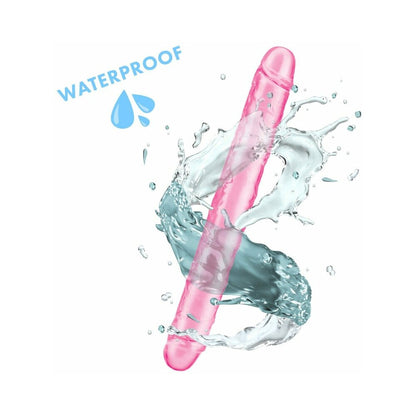 ME YOU US ULTRA COCK 12 IN. JELLY DOUBLE ENDED DILDO PINK