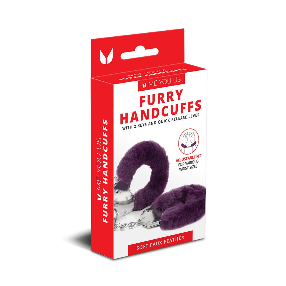 ME YOU US FURRY HANDCUFFS PURPLE
