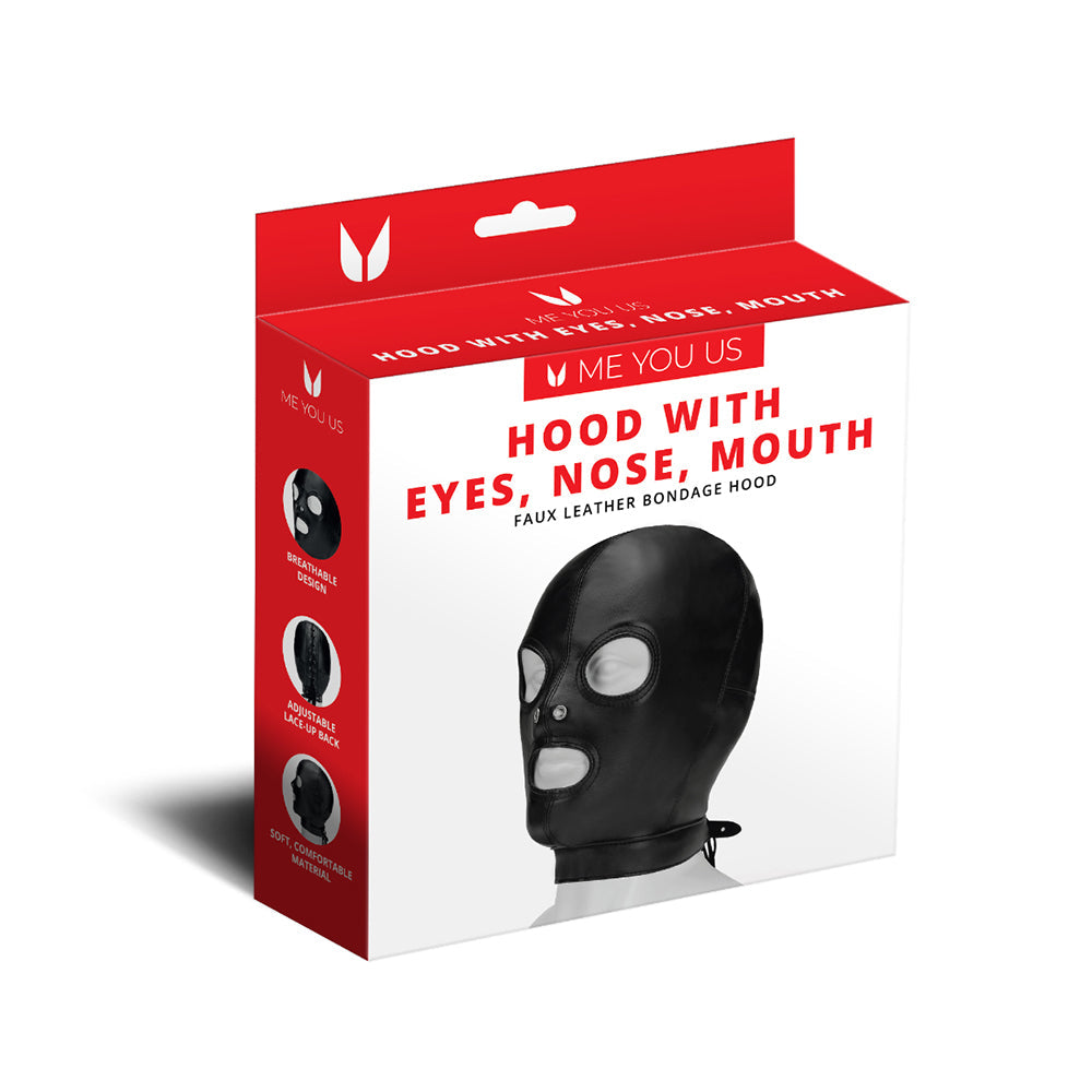 ME YOU US - HOOD WITH EYES NOSE MOUTH