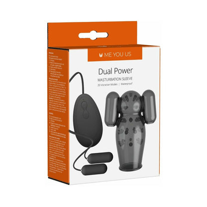 ME YOU US DUAL POWER VIBRATING MASTURBATION SLEEVE