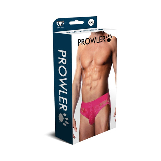 PROWLER - LACE OPEN BACK BRIEF PINK 2XL