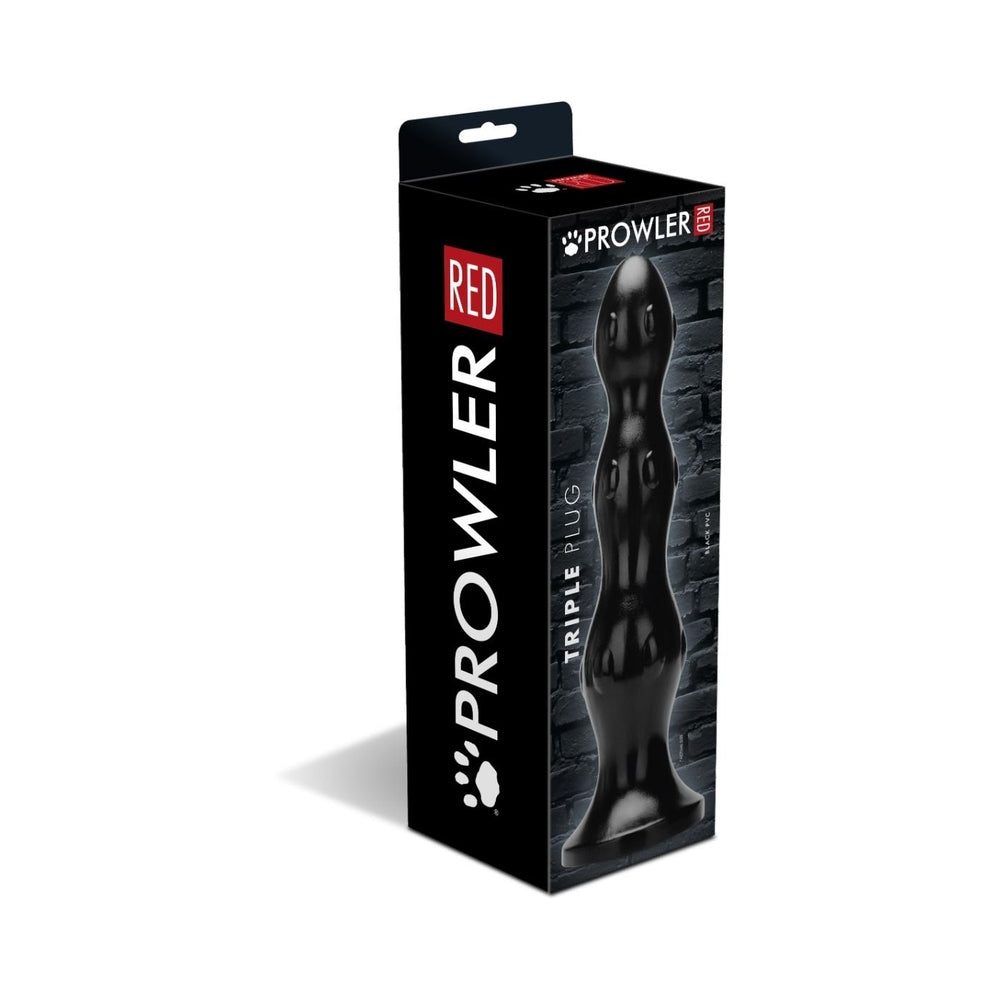 PROWLER RED - TRIPLE TAPÓN TEXTURIZADO CON CUENTAS NEGRO