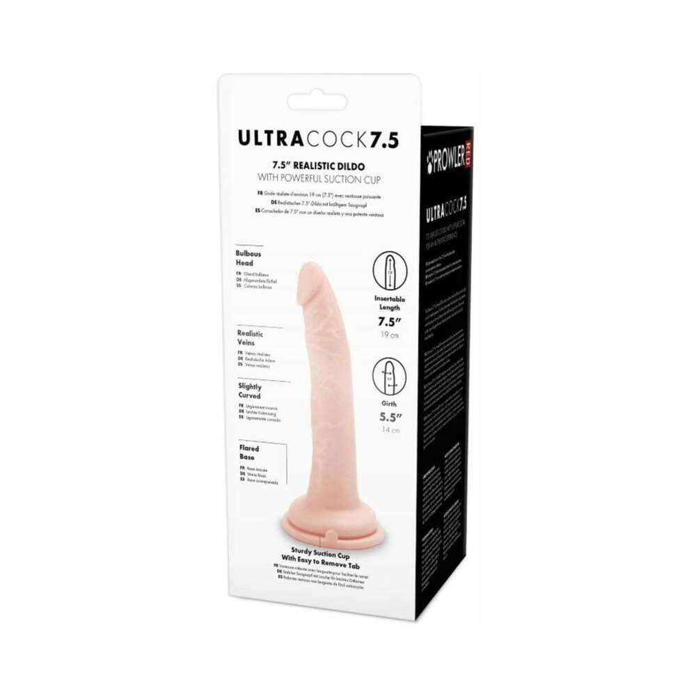 PROWLER RED - ULTRA COCK 7.5 IN. REALISTIC DILDO VANILLA