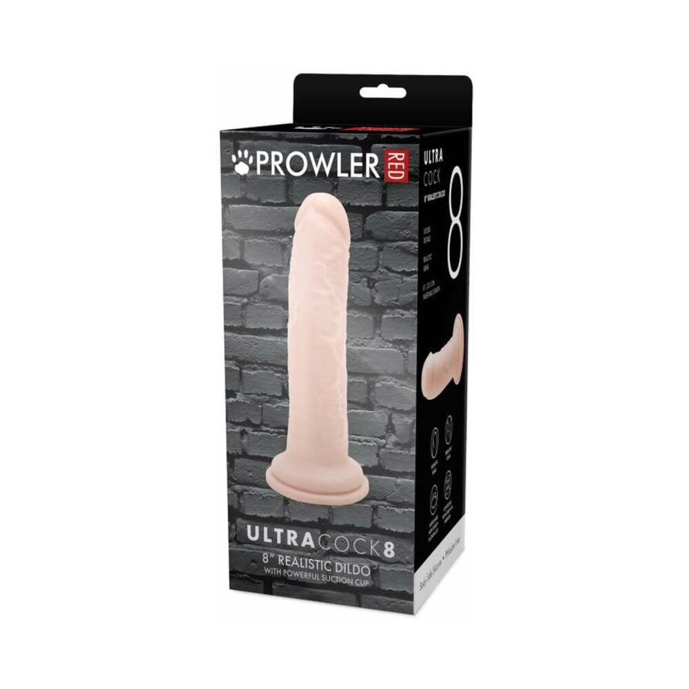 PROWLER RED ULTRA COCK 8 IN. REALISTIC DILDO VANILLA
