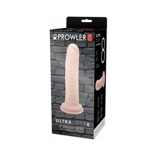 PROWLER RED ULTRA COCK 8 IN. REALISTIC DILDO VANILLA