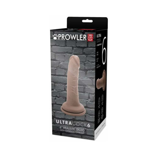 PROWLER RED - ULTRA COCK 6 IN. REALISTIC DILDO CARAMEL