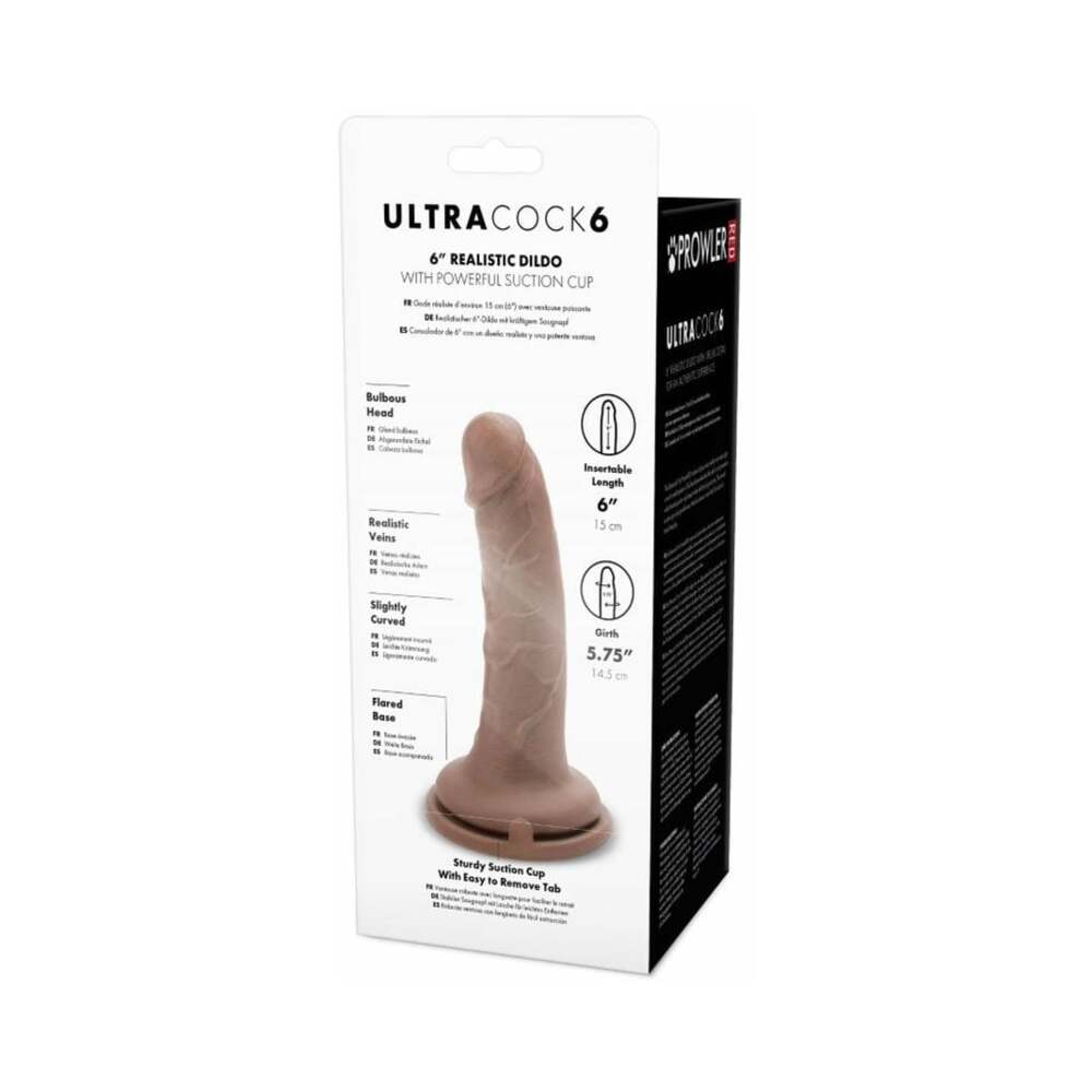 PROWLER RED - ULTRA COCK 6 IN. REALISTIC DILDO CARAMEL