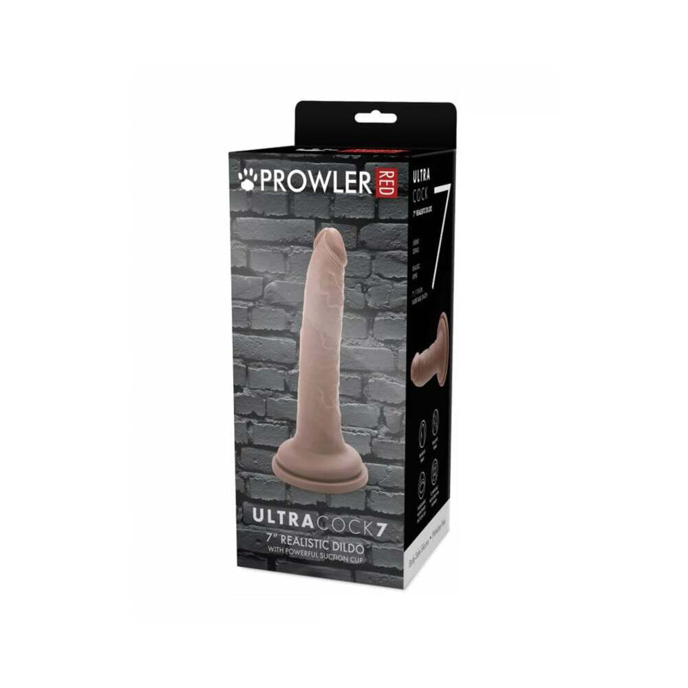 PROWLER RED - ULTRA COCK 7 IN. REALISTIC DILDO CARAMEL