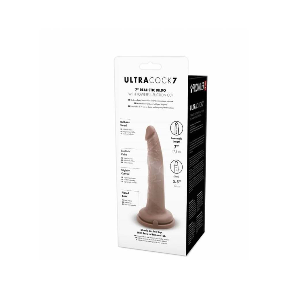 PROWLER RED - ULTRA COCK 7 IN. REALISTIC DILDO CARAMEL