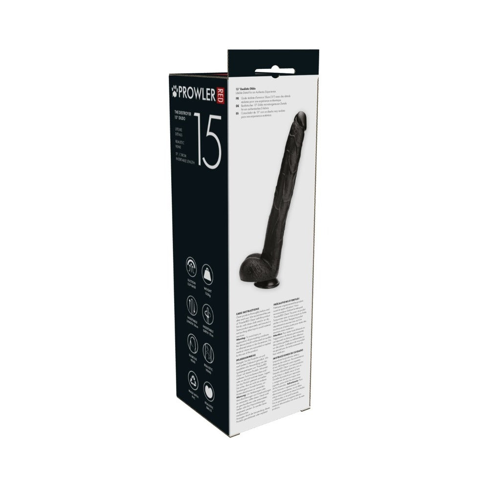 PROWLER RED - THE DESTROYER 15 IN. DILDO BLACK