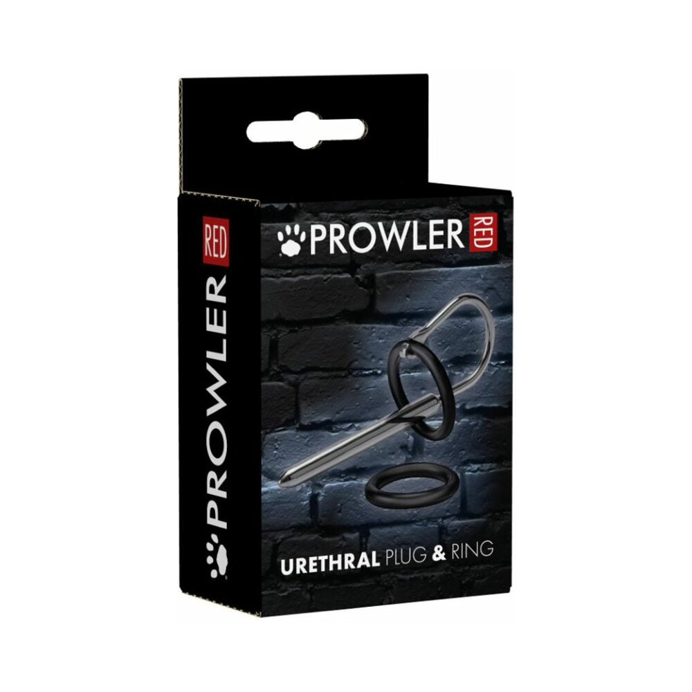 PROWLER RED URETHRAL PLUG & RING STAINLESS STEEL