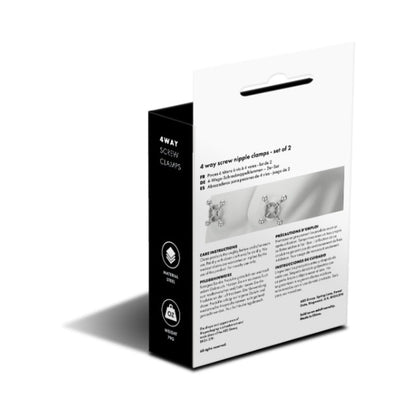 PROWLER RED 4 WAY SCREW NIPPLE CLAMP SET