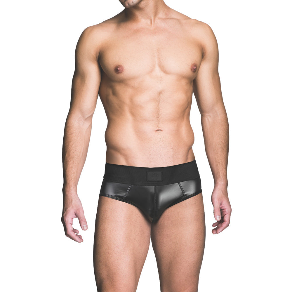 PROWLER RED WETLOOK ASSLESS BRIEF BLACK XL