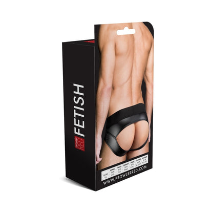 PROWLER RED WETLOOK ASSLESS BRIEF BLACK XL