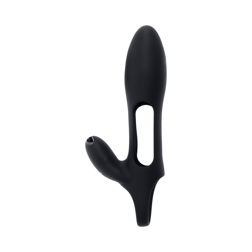 ZERO TOLERANCE NAUTILUS RECHARGABLE VIBRATING SLEEVE REMOTE CONTROL SILICONE BLACK