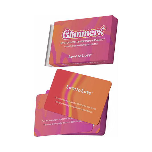 LOVELY PLANET - KIT DE MENSAJES PERSONALIZADOS CON PURPURINA RASCABLES LOVE TO LOVE