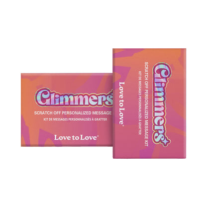 LOVE TO LOVE GLIMMERS SCRATCH OFF PERSONALIZED MESSAGE KIT