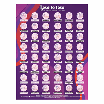 LOVE TO LOVE CHASING MEMORIES SCRATCH OFF INTIMATE BUCKET LIST