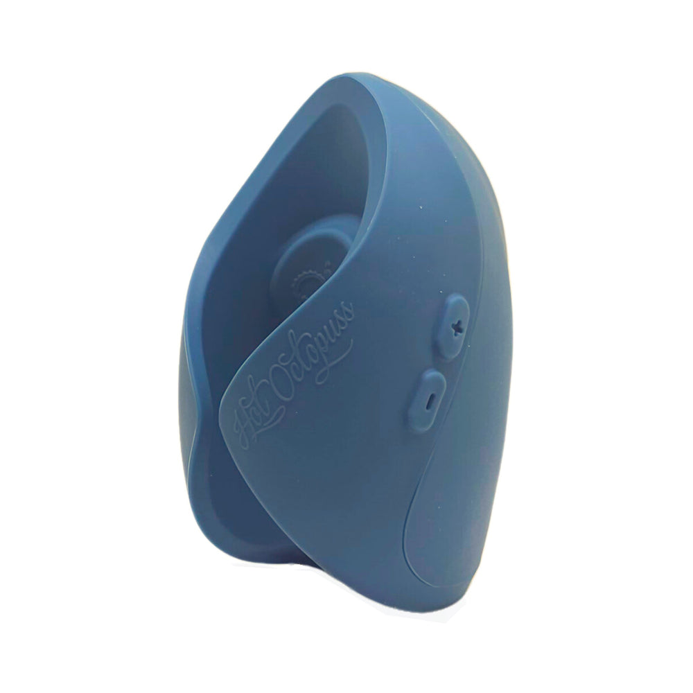 HOT OCTOPUSS PULSE DUO RECHARGEABLE REMOTE CONTROL VIBRATING STROKER BLUE