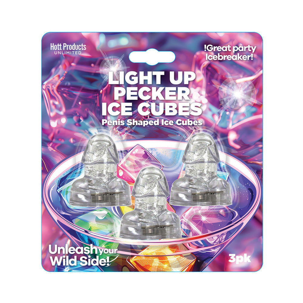PRODUCTOS PICANTES - CUBITOS DE HIELO LUMINOSOS CON FORMA DE PENE PAQUETE DE 3