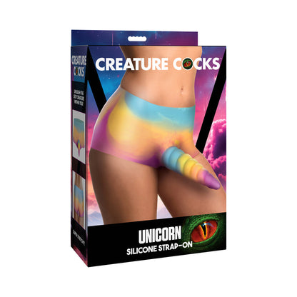 CREATURE COCKS UNICORN SILICONE STRAP-ON