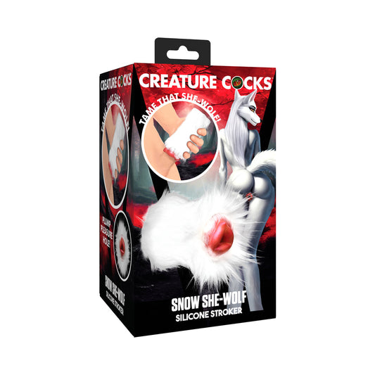 XR BRANDS - CREATURE COCKS SNOW SHE-WOLF SILICONE STROKER