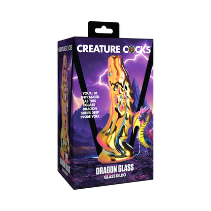 XR BRANDS - CREATURE COCKS DRAGON GLASS GLASS DILDO
