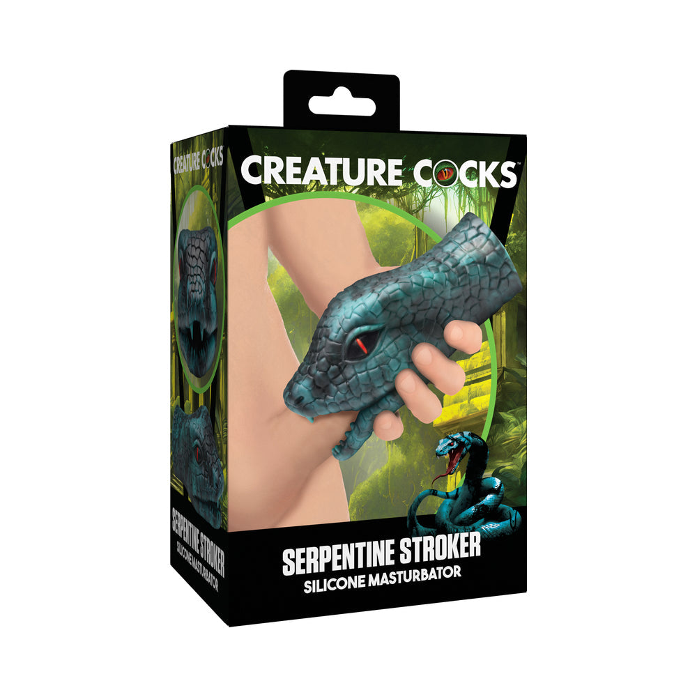 CREATURE COCKS SERPENTINE STROKER SILICONE MASTURBATOR GREEN