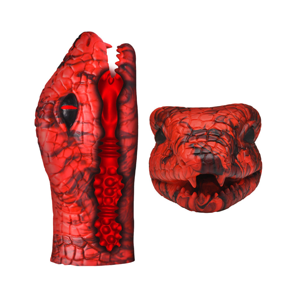 CREATURE COCKS SERPENTINE STROKER SILICONE MASTURBATOR RED