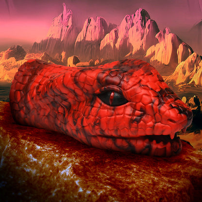 CREATURE COCKS SERPENTINE STROKER SILICONE MASTURBATOR RED