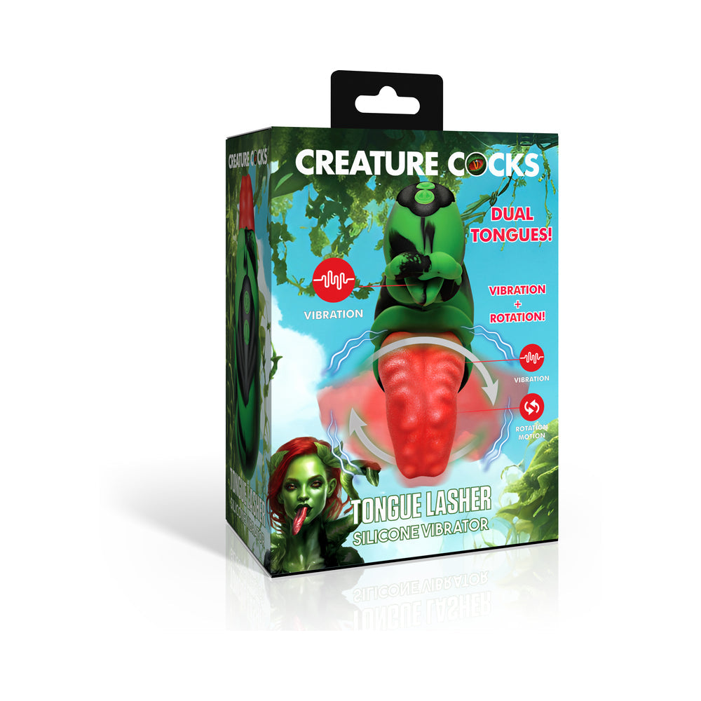 XR BRANDS - CREATURE COCKS TONGUE LASHER SILICONE VIBRATOR