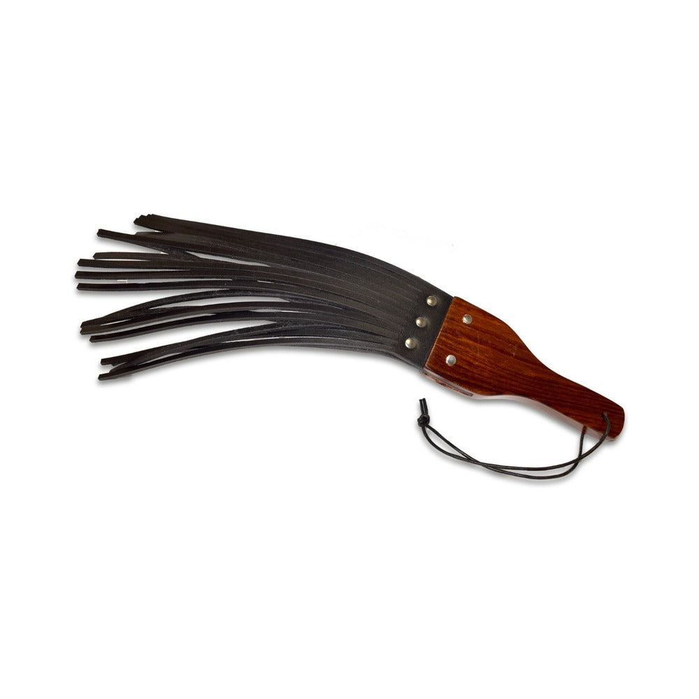 PROWLER RED LEATHER AND WOOD FRINGE PADDLE