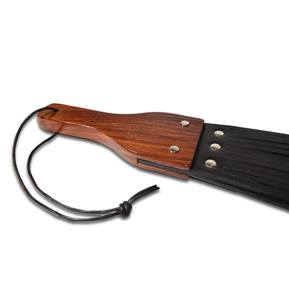 PROWLER RED - LEATHER AND WOOD FRINGE PADDLE