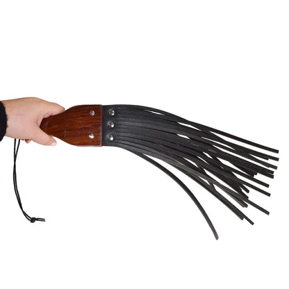 PROWLER RED - LEATHER AND WOOD FRINGE PADDLE