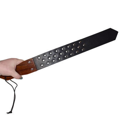 PROWLER RED - LEATHER AND WOOD STUDDED PADDLE