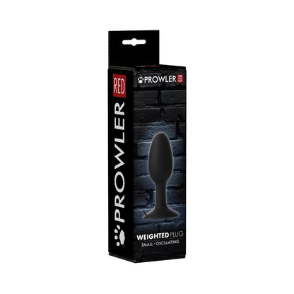 PROWLER RED - WEIGHTED BUTT PLUG BLACK SMALL