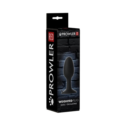 PROWLER RED - WEIGHTED BUTT PLUG BLACK SMALL