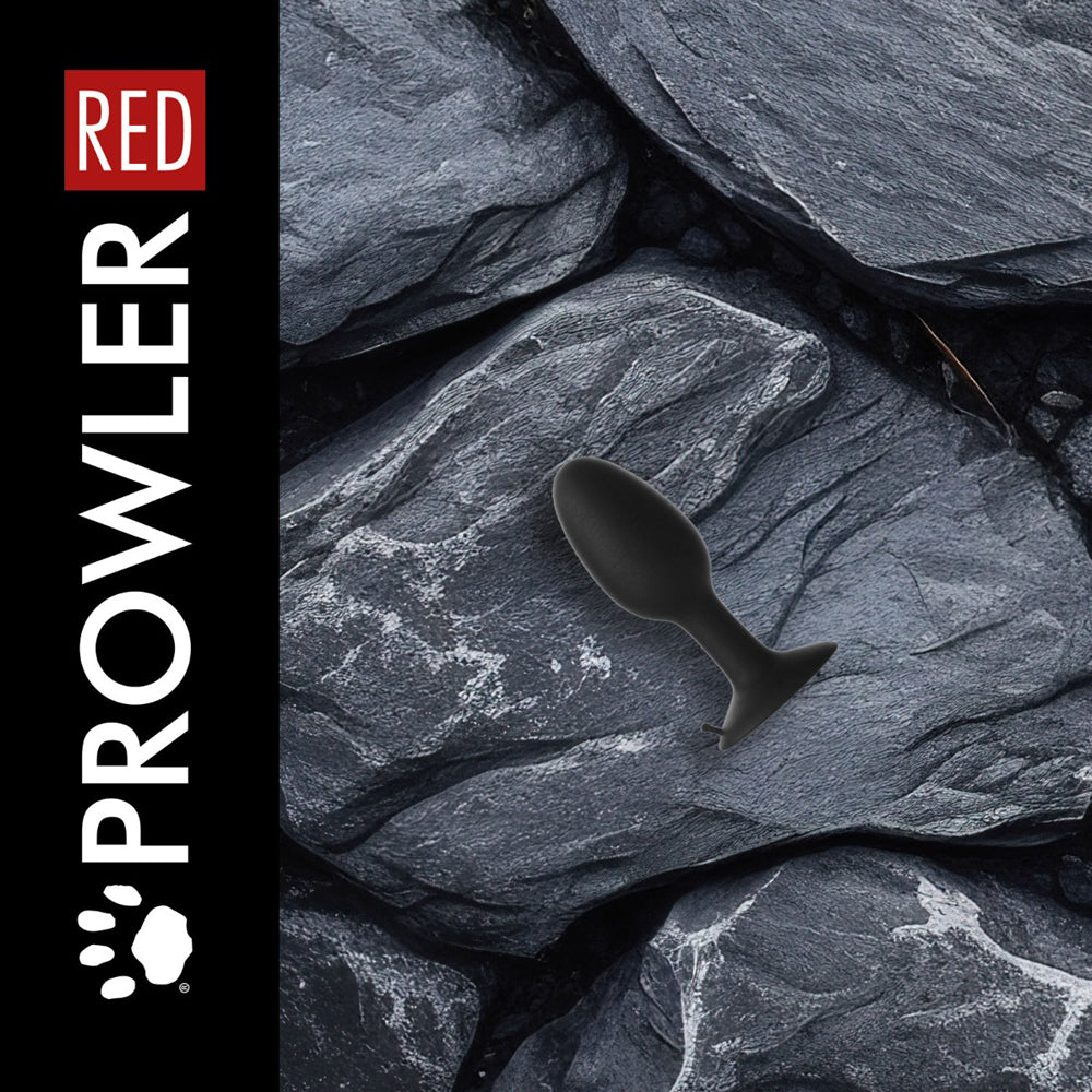 PROWLER RED - WEIGHTED BUTT PLUG BLACK SMALL