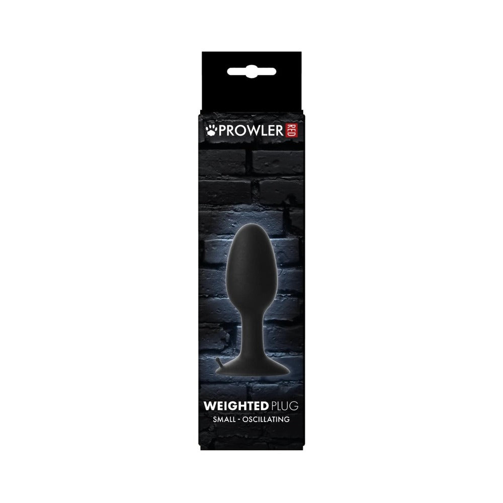 PROWLER RED - WEIGHTED BUTT PLUG BLACK SMALL