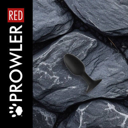 PROWLER RED - WEIGHTED BUTT PLUG BLACK MEDIUM
