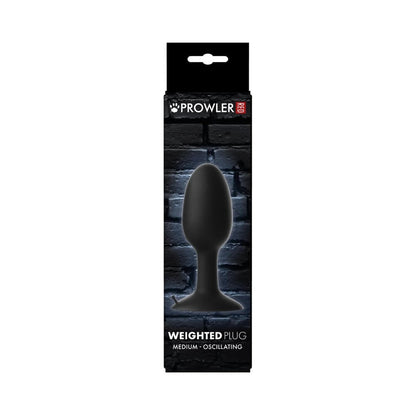 PROWLER RED - WEIGHTED BUTT PLUG BLACK MEDIUM