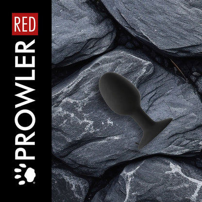 PROWLER RED - WEIGHTED BUTT PLUG BLACK LARGE