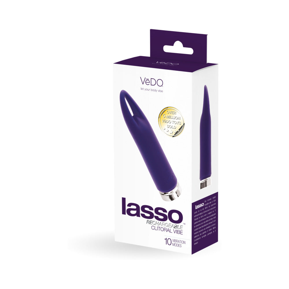 VEDO LASSO RECHARGEABLE BULLET VIBE PURPLE