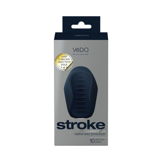 VEDO STROKE RECHARGEABLE VIBRATING STROKER BLACK