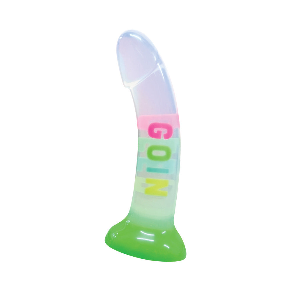 COTTON CANDY DIRTY TALK GOIN'' DEEP 7 IN. SILICONE DILDO