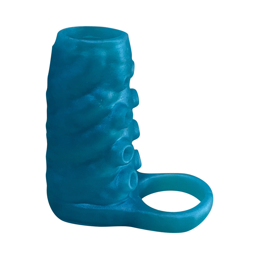 MONSTER ROMANCE OCTO COCK PENIS SLEEVE WITH BALL STRAP SILICONE