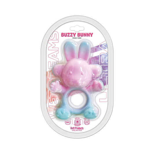 HOTT PRODUCTS - WET DREAMS ULTRA BUZZY BUNNY LIQUID SILICONE RING VIBE