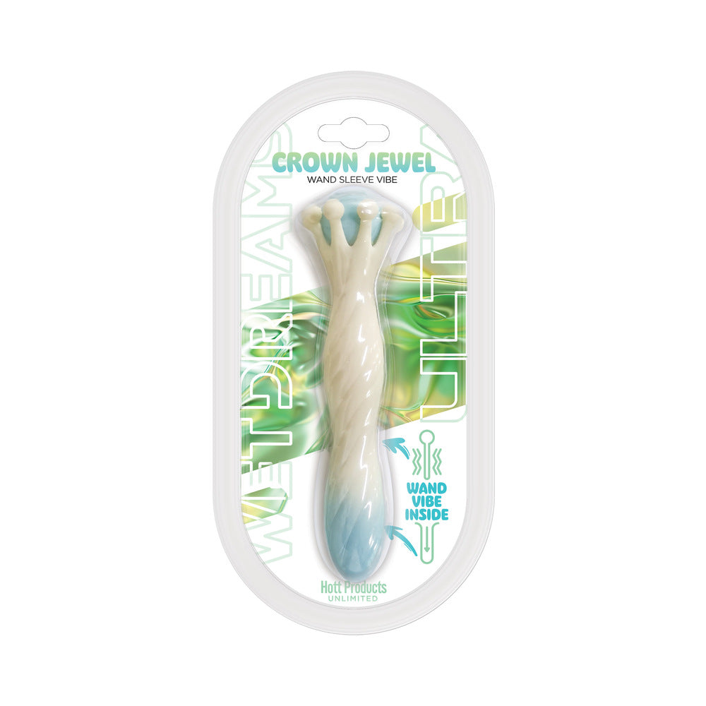 WET DREAMS ULTRA CROWN JEWEL LIQUID SILICONE SCEPTOR SLEEVE VIBE