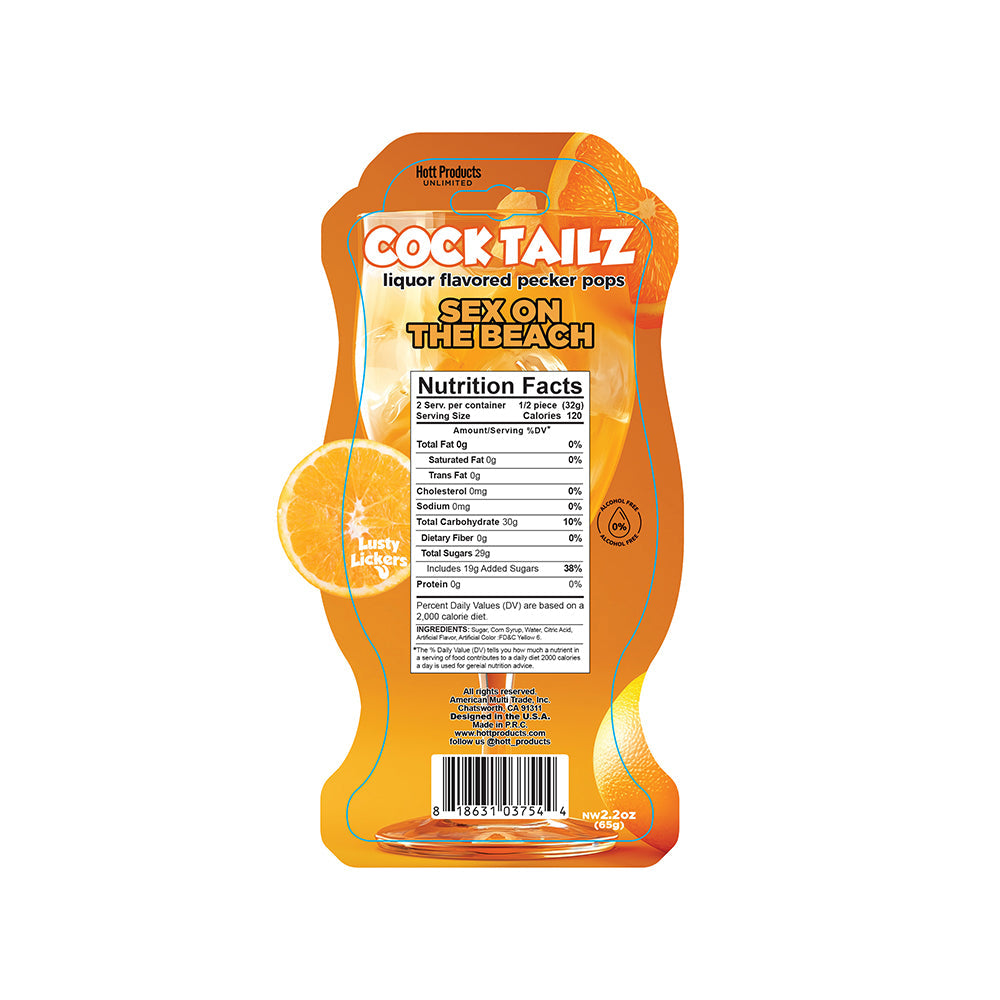 COCKTAILZ PECKER POPS SEX ON THE BEACH